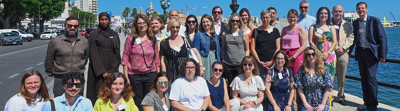 Group photo in Bari, Italy during the onsite visit